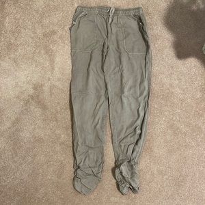 Never worn cargo pants. Light green color
